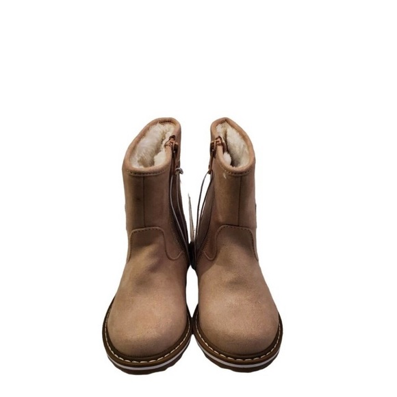 Toddler Girls Boots Isla Rainbow Zipper Slip On Winter Boots Shooting Star - Picture 3 of 11